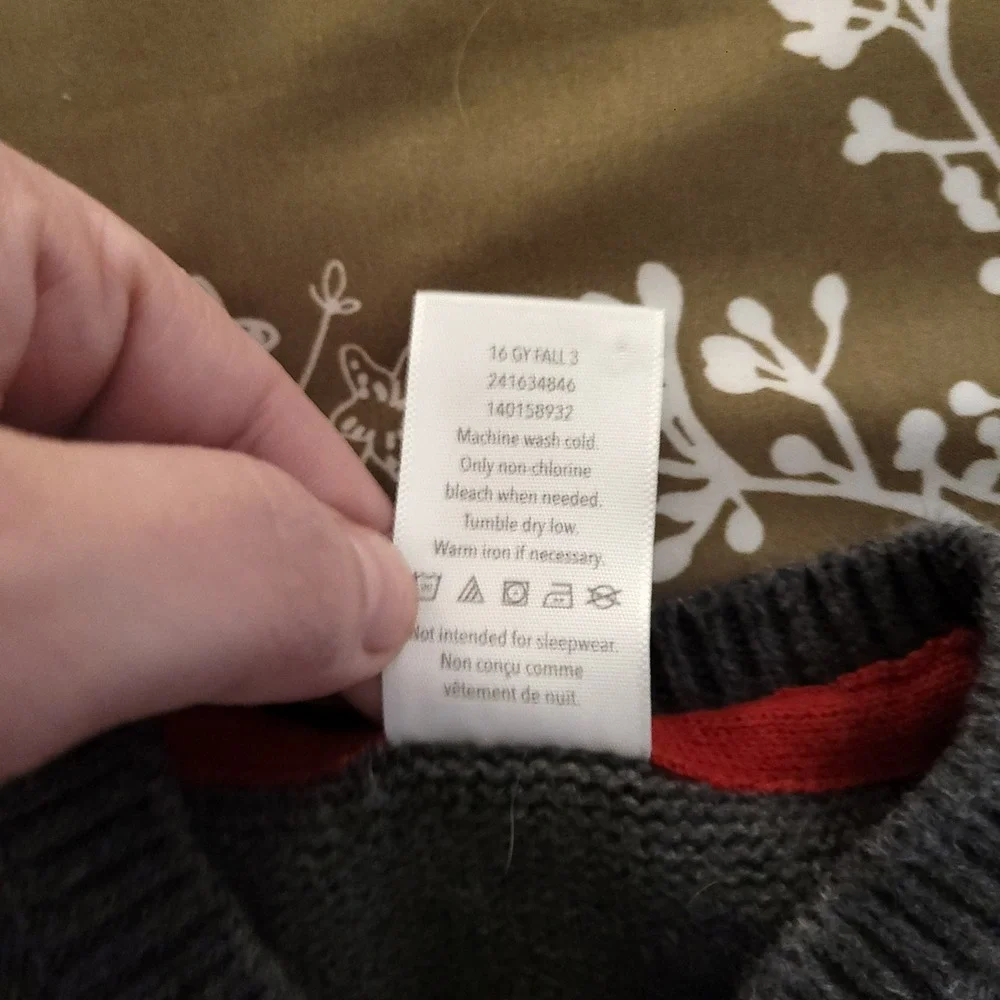 Gymboree Boys Gray Fire Truck Cotton Knit Sweater Vest 12-18 Months Dressed‎ Up